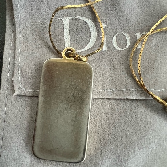 Dior Plate Vintage Necklace Two Toned - Picture 5 of 5